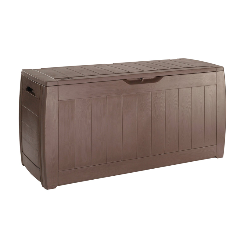 Keter Hollywood 270L Brown Garden Plastic Storage Box