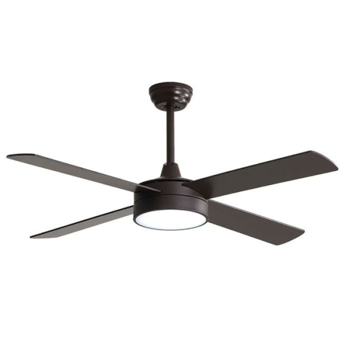 Otto OT-D52080 52" Black Ceiling Fan + Lamp