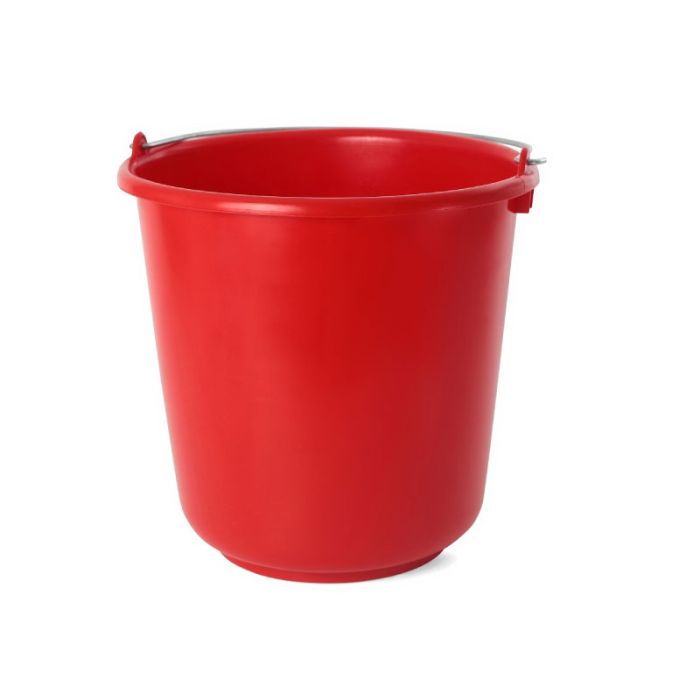 Lordos 17L Red Round Plastic Bucket