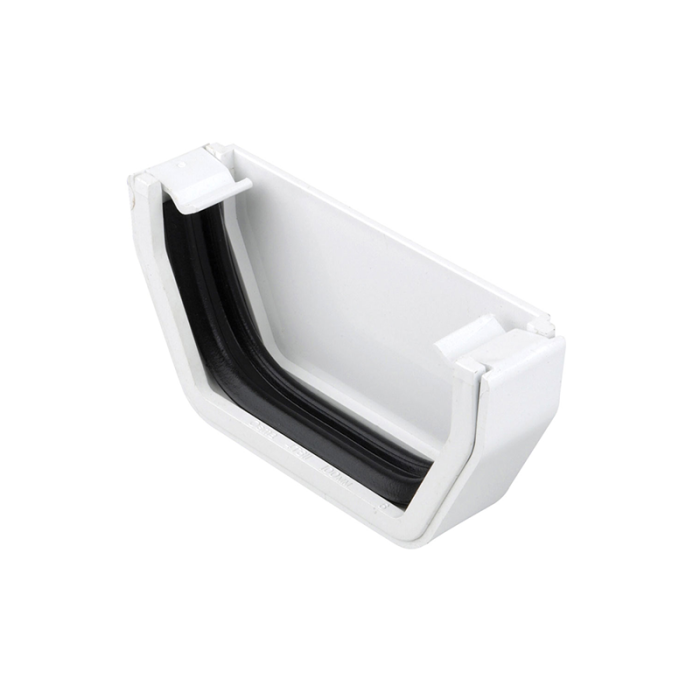 Osma 811W Stopend White Guttering