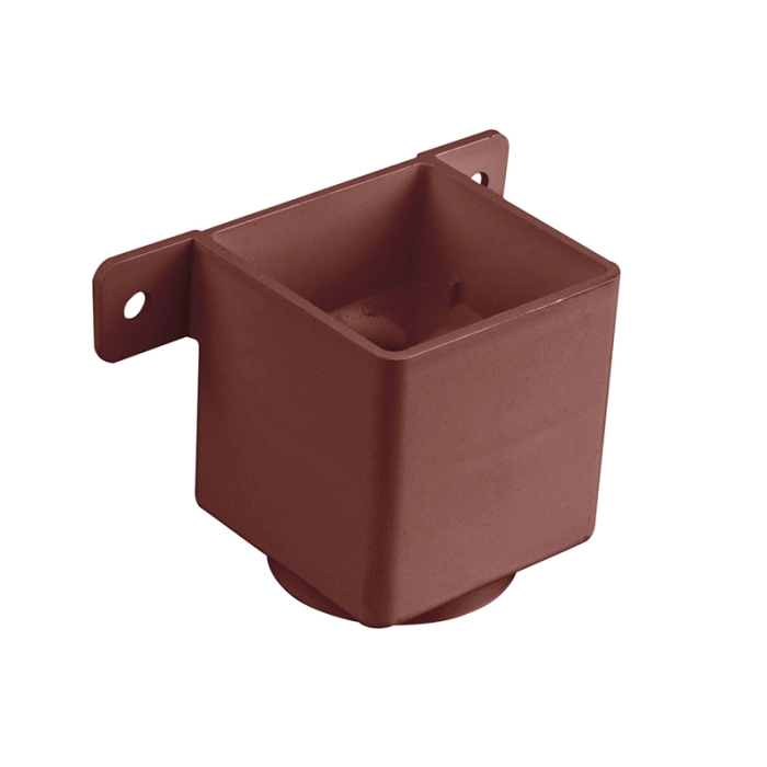 Osma 823B Pipe Connector & Bracket Brown Guttering