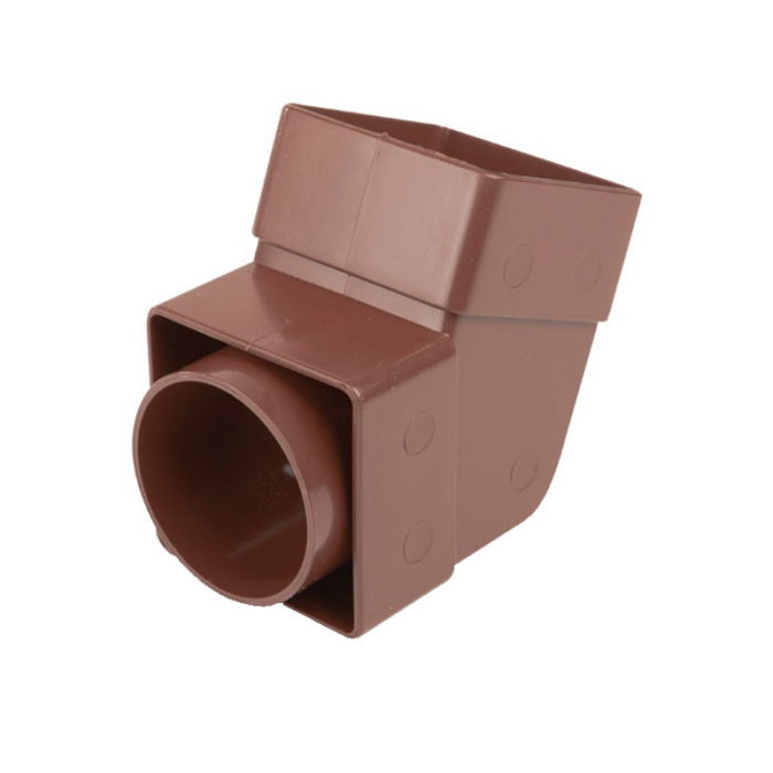 Osma 825B Offest Bend - Socket Brown Guttering