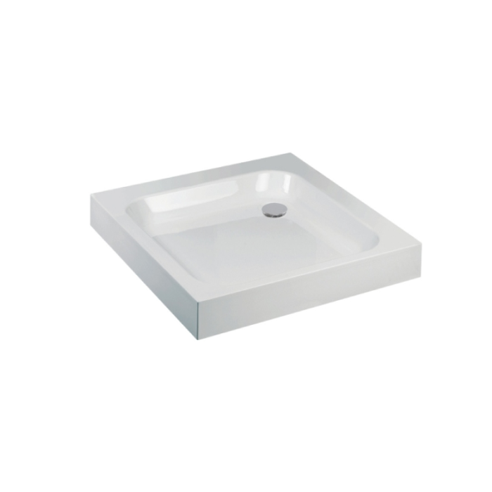 Sanitana 80x80cm White Shower Tray