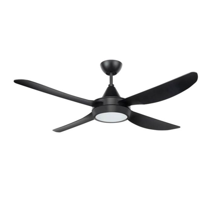 Otto OT-D52081 52" Black Ceiling Fan + Lamp