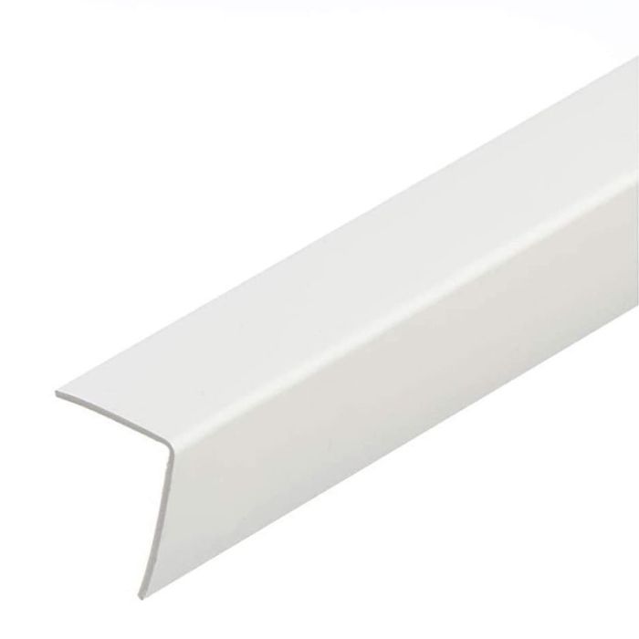 Wall Edge 25x25mmx3m White PVC Plastic Profile