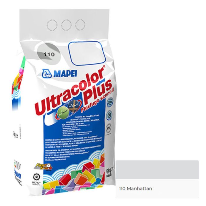 Mapei Ultracolor Plus Manhattan (110) Tile Grout 5KG