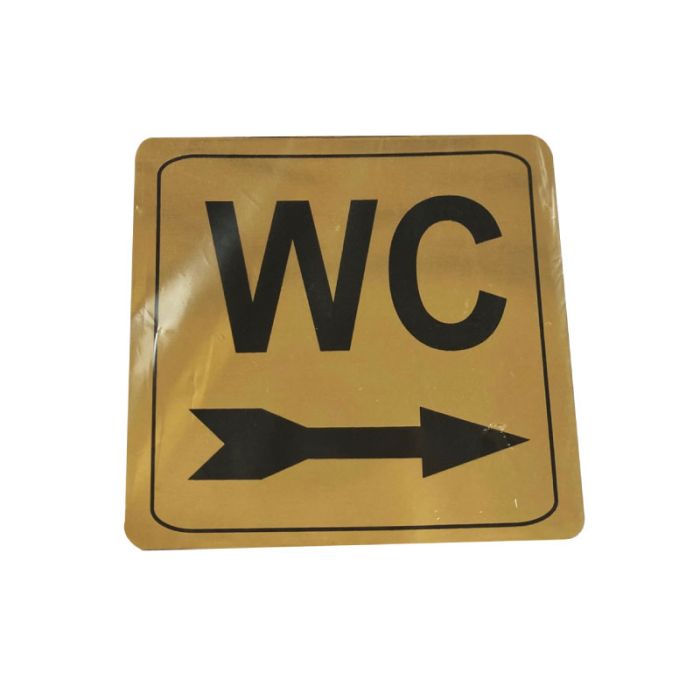 WC Sign 100x100mm