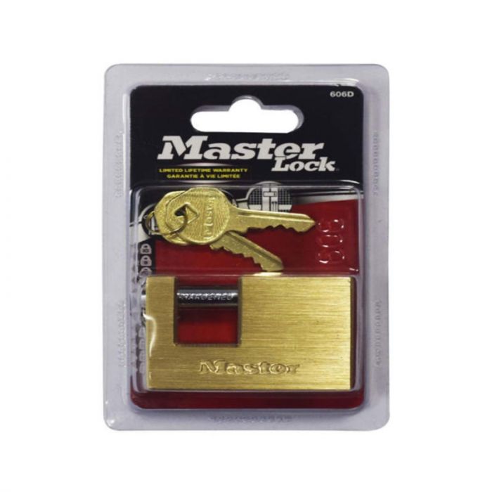 Masterlock Mas.Brass 606D Rectangular Padlock 63mm