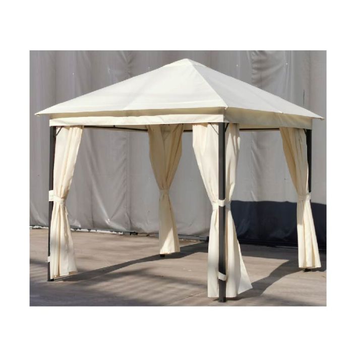 Home Peru Steel Polyester Gazebo Cream 3X3X2.7m