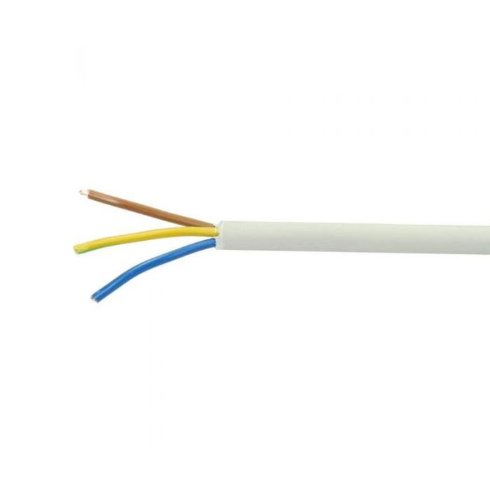 Flexible White Cable 3x1.00mm