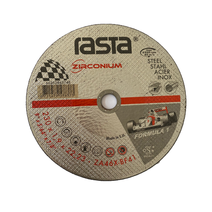 Rasta Zirconium S/S - Inox Cutting Disc 9" 230x1.9x22.23mm