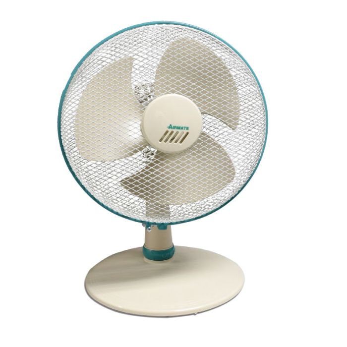 Airmate 1E-F-30 12" White Desk Fan