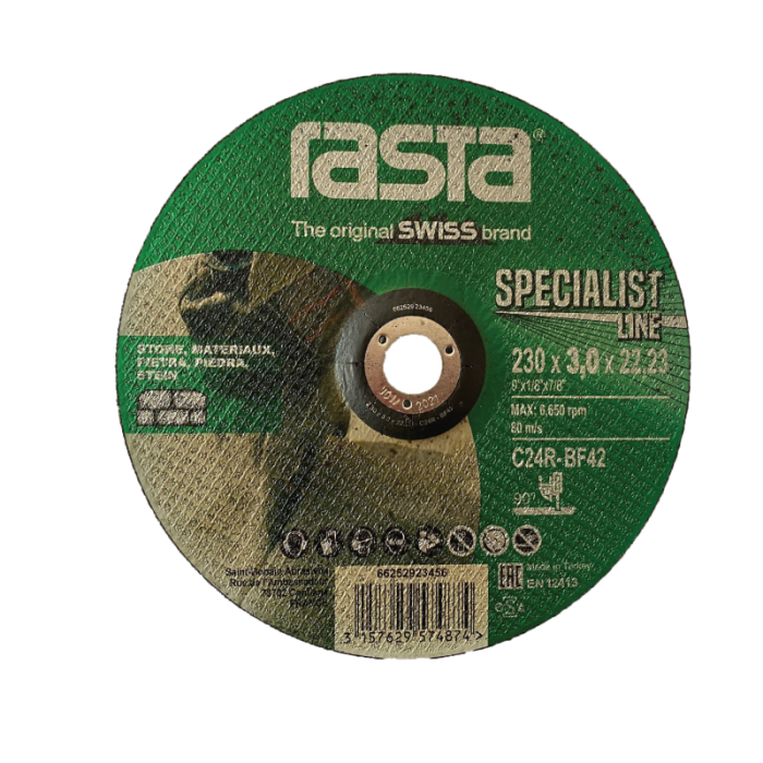 Rasta Stone Cutting Disc 9" 230x3x22.23mm