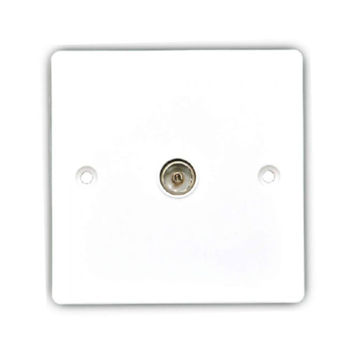 Swe W432 1-Gang White TV Socket