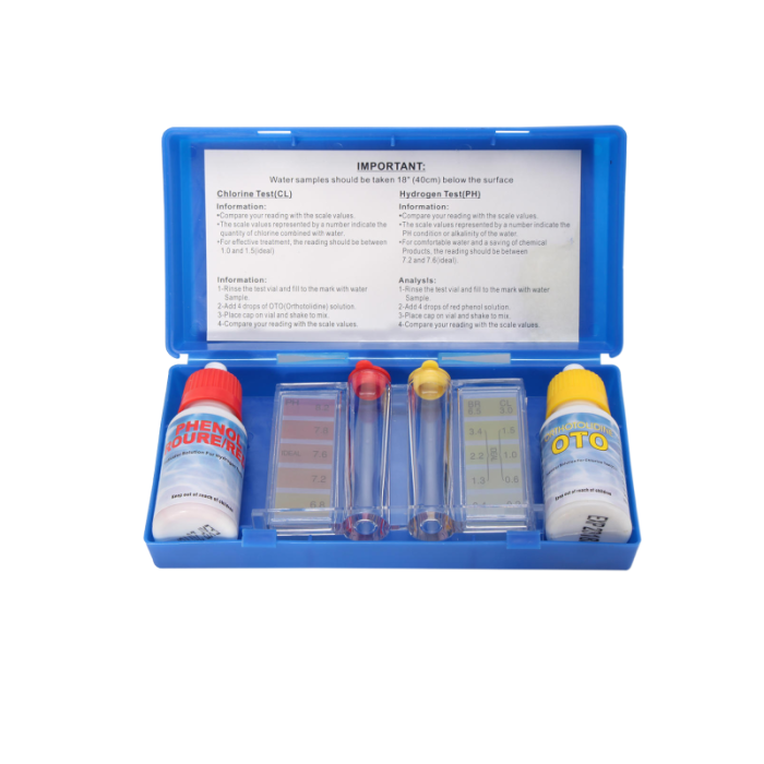 Test Kit Small Water CHL & PH Atesnin-90929 Χημικά Πισίνας