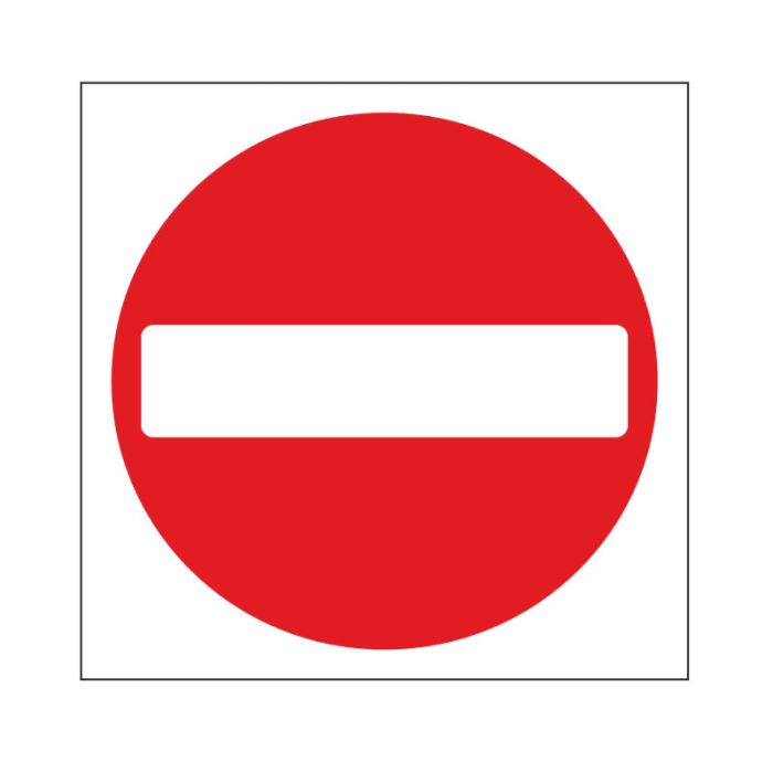 One Way Sign 95x95mm