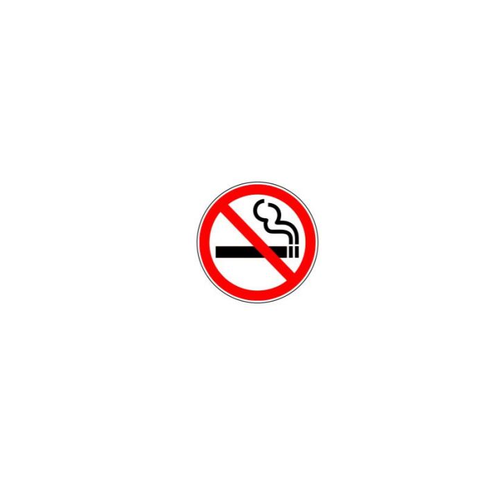 No Smoking Area Info Sign 95x95mm