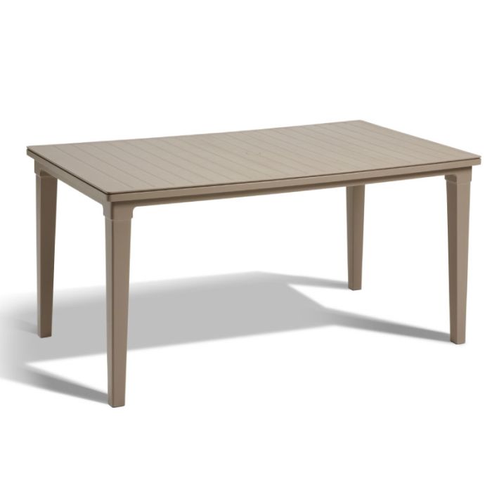 Keter Allibert Futura Plastic Cappuccino 165cm Rectangular Garden Table