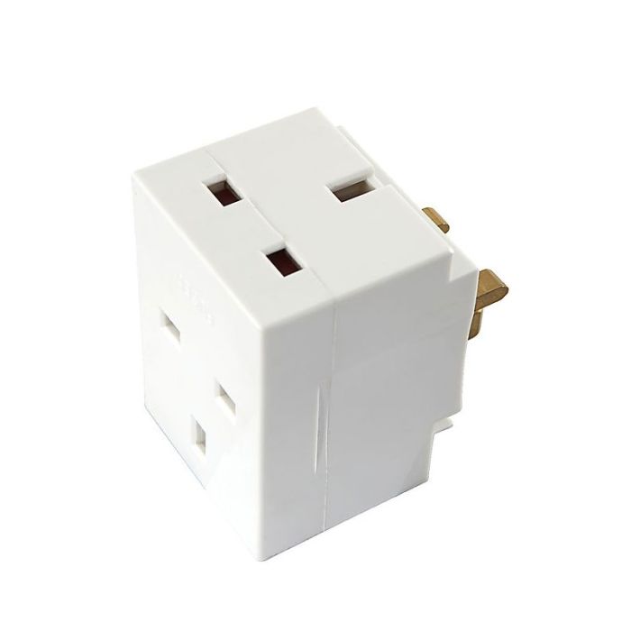 Astra 3-Gang 927L Multi Adaptor Plug Socket