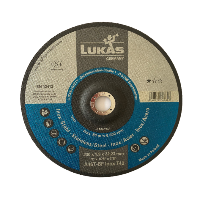 Lukas S/S - Inox Cutting Disc 9" 230x1.9x22.23mm