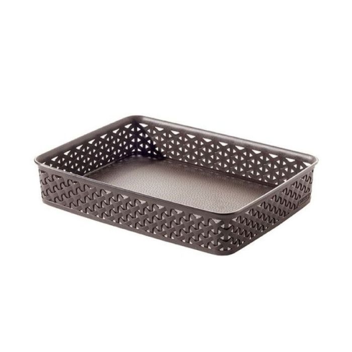 Curver Dark Brown My Style Storage Basket 26 X 35 X 6 Cm