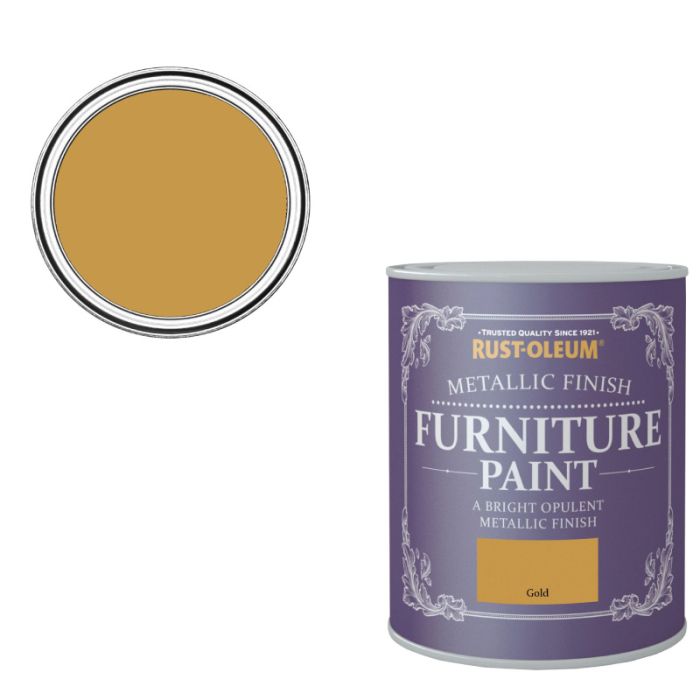 Rustoleum Metallic Furniture Gold Chalk Paint 750ML