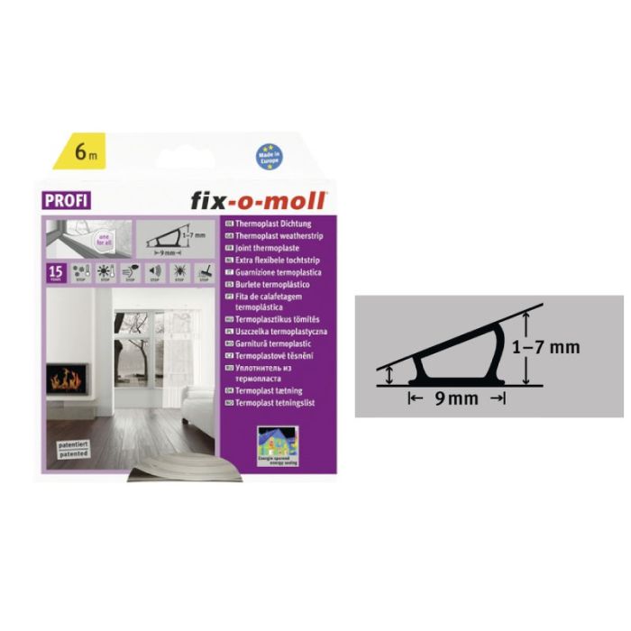 Thermoplast Sticker Weatherstrip 6m Transparent Draught Excluders & Seals