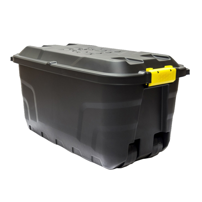 Strata 75Ltr Heavy Duty Storage Box on Wheels 59 x 33 x 22cm