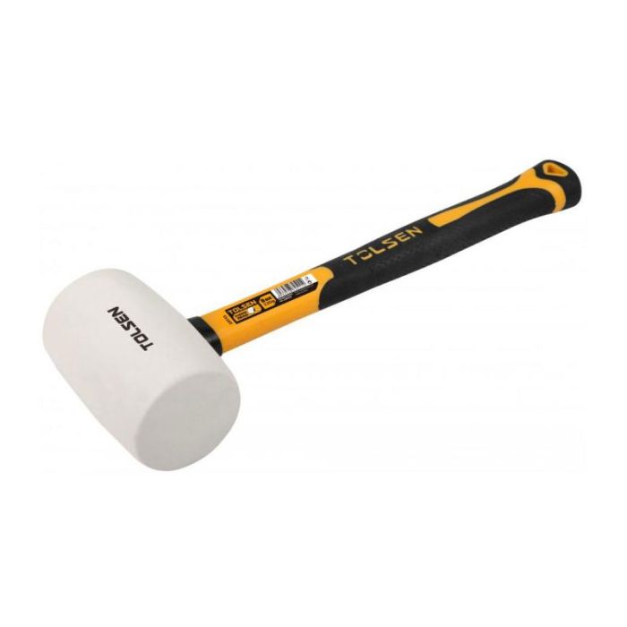 Tolsen Rubber White Plastic Handle 450g / 16oz Mallet