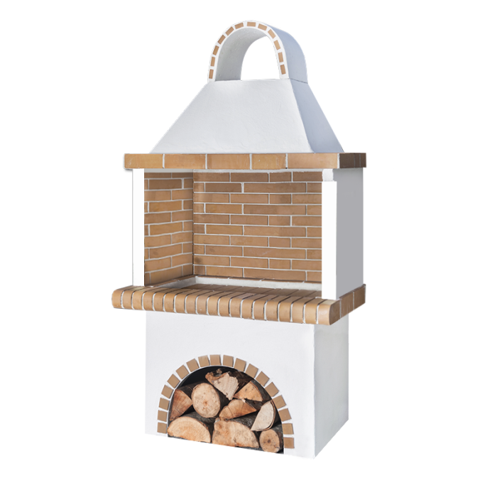 Greek Yellow 130x0.76cm Large Firebrick BBQ (Without Frame))