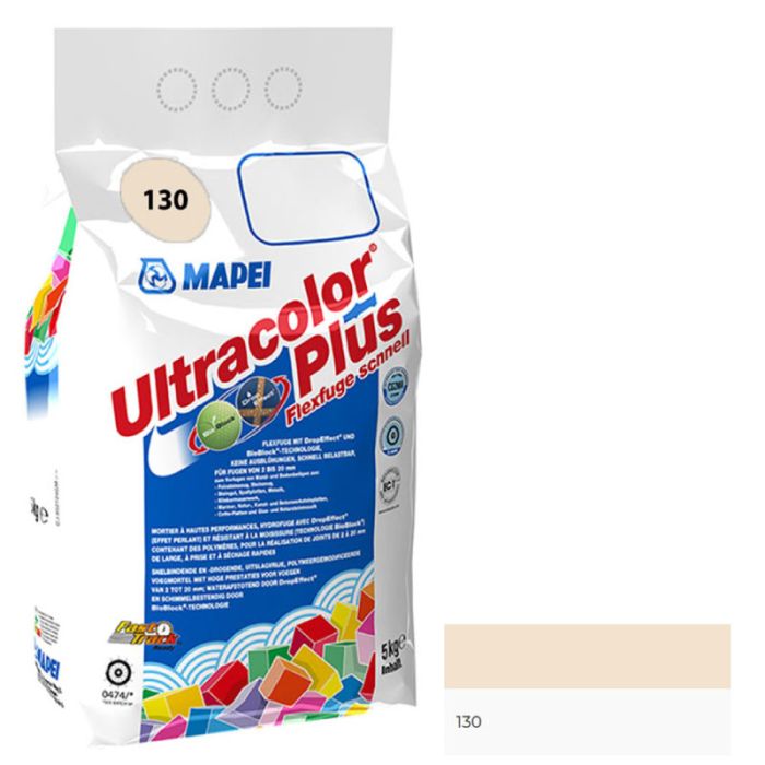 Mapei Ultracolor Plus Jasmine (130) Tile Grout 5KG