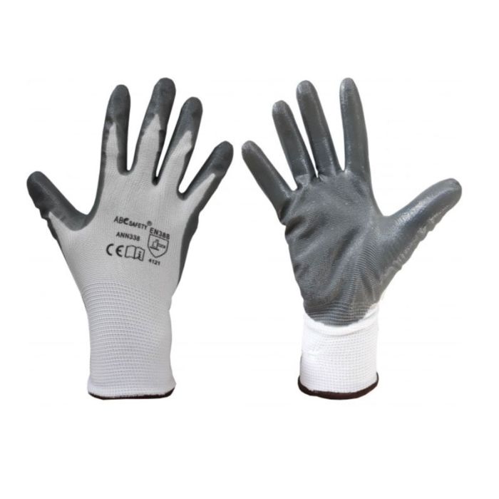 C&K Grey Nitrile Workwear Gloves XXL