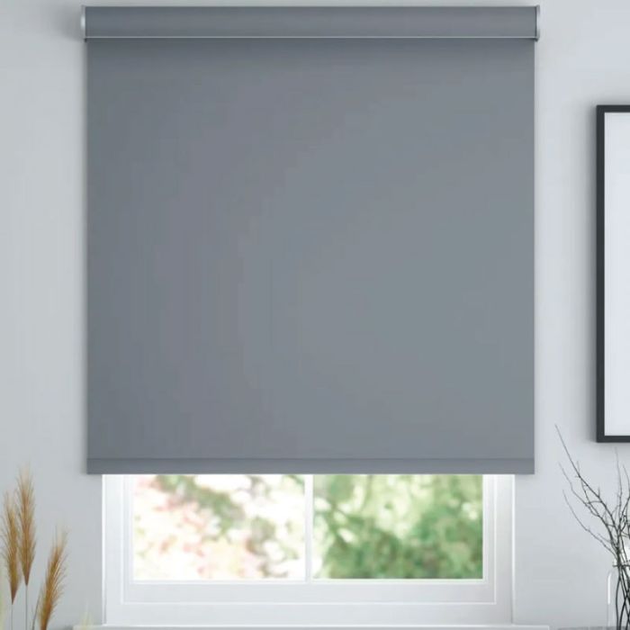 Roller Blind Blackout 160cm(L)x60cm(W) Grey