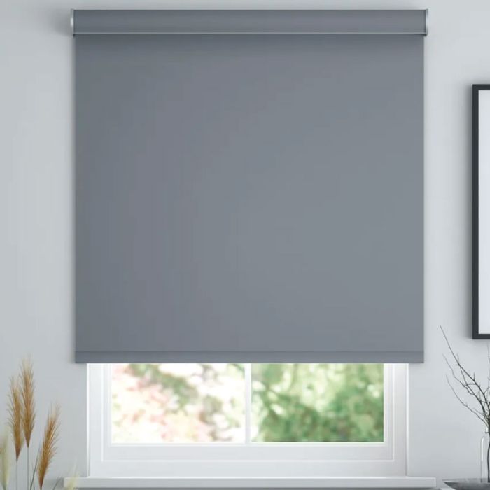 Roller Blind Blackout 240cm(L)x160cm(W) Grey