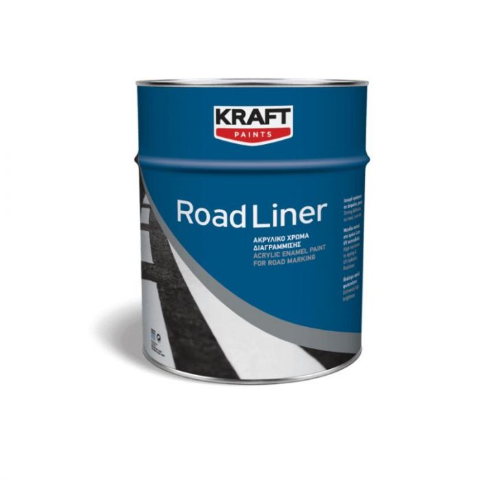 Kraft Road Liner Ακρυλικό Χρώμα Διαγράμμισης Λευκό 1kg