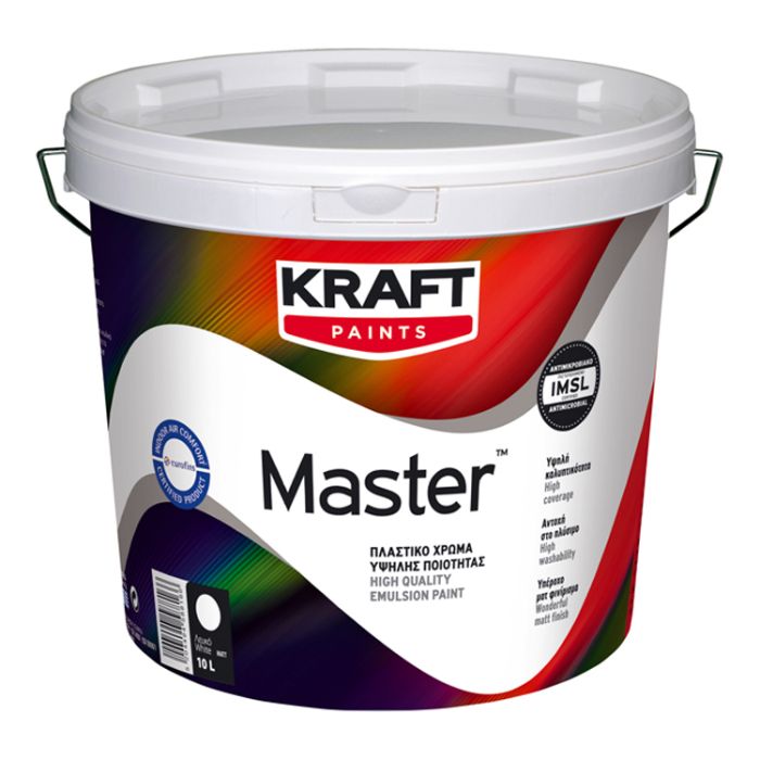 Kraft Master Πλαστικό Χρώμα Λευκό 0.375L