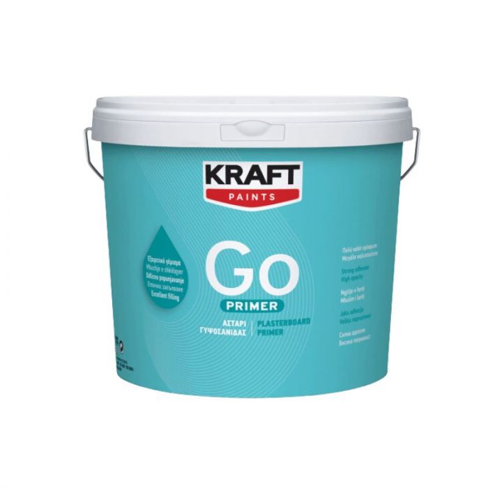 Kraft GO Λευκό Αστάρι Γυψοσανίδας 3L