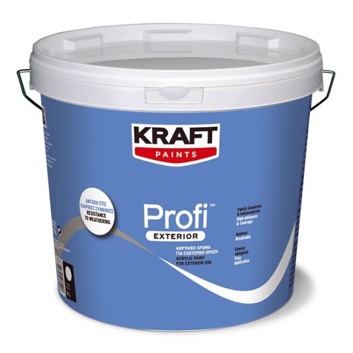 Kraft Profi Ακρυλικο Χρωμα Λευκο 9L