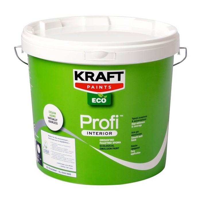 Kraft Profi Οικολογικο Πλαστικο Χρωμα Λευκο 9L