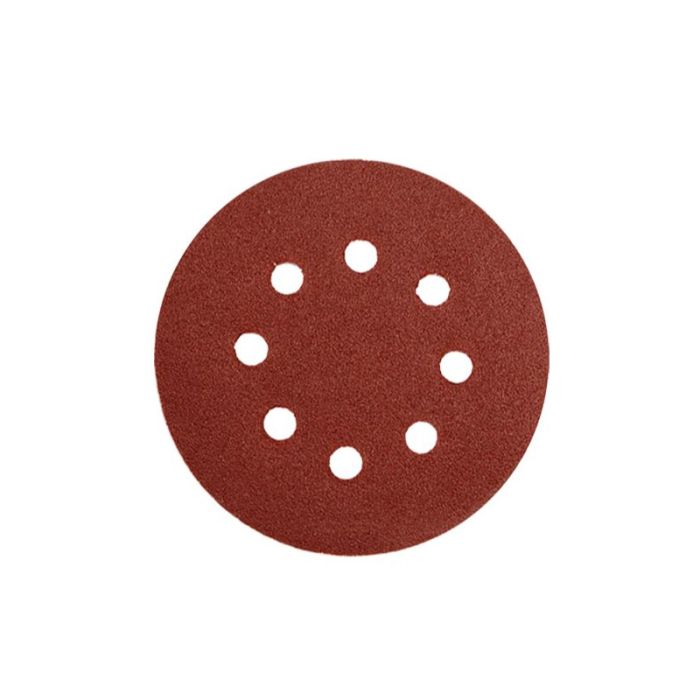 Bruschco 125mm Abrasive Discs Holes Grit 80 5pcs