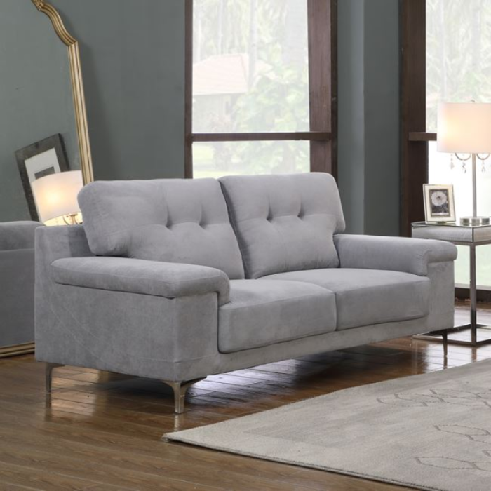 Note E-00021077 (E965,22) Light Grey 2-Seater Sofa