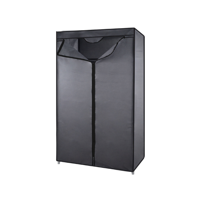 Bormann Grey Fabric Metal 70x45x175cm Folding Wardrobe