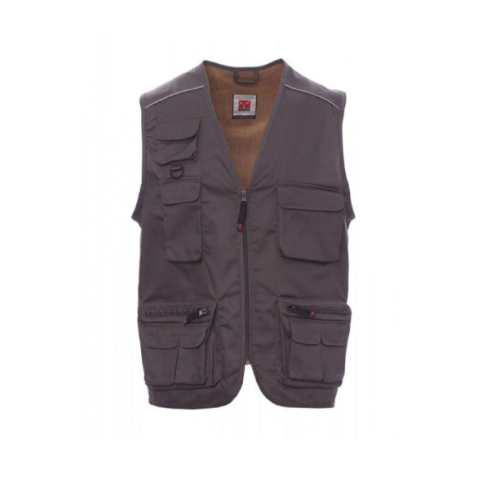 Payper Twil Cotton/ Polyester Pocket Smoke Workwear Vest - S