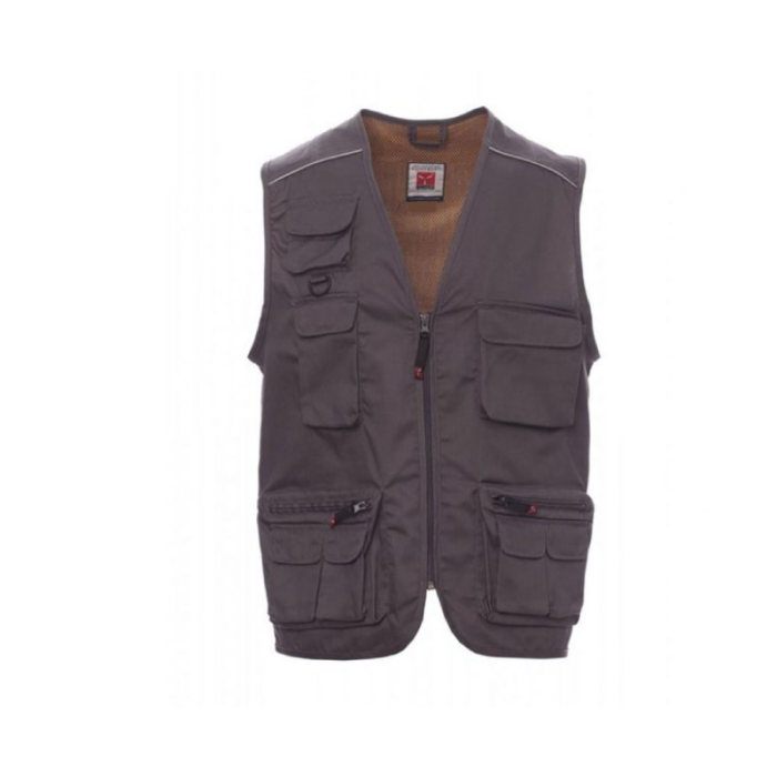 Payper Twil Cotton/ Polyester Pocket Smoke Workwear Vest - M