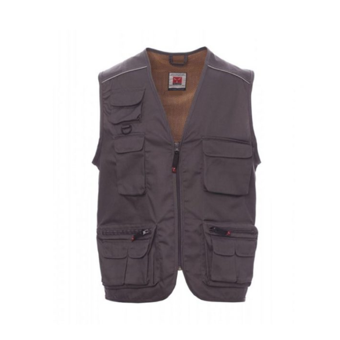 Payper Twil Cotton/ Polyester Pocket Smoke Workwear Vest - L