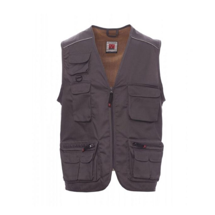 Payper Twil Cotton/ Polyester Pocket Smoke Workwear Vest - XL