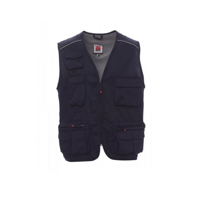 Payper Twil Cotton/ Polyester Pocket Navy Blue Workwear Vest - XL