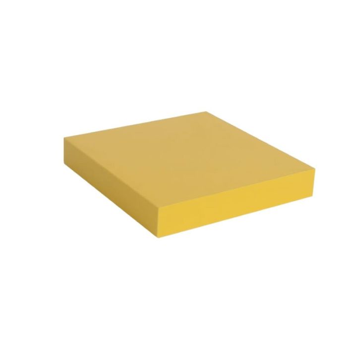 Spaceo Wood Yellow 23.5x23.5x3.8cm Wall Mounted Shelving Unit