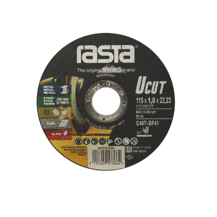 Rasta Multi-Material Cutting Disc 4½" 115x1x22.23mm