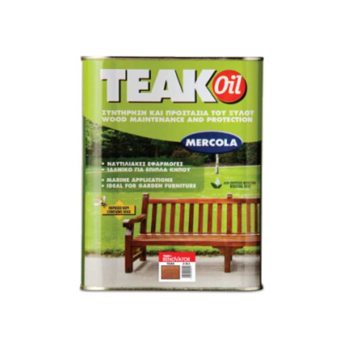 Mercola 2.5L Teak Oil Wood Protection & Treatment